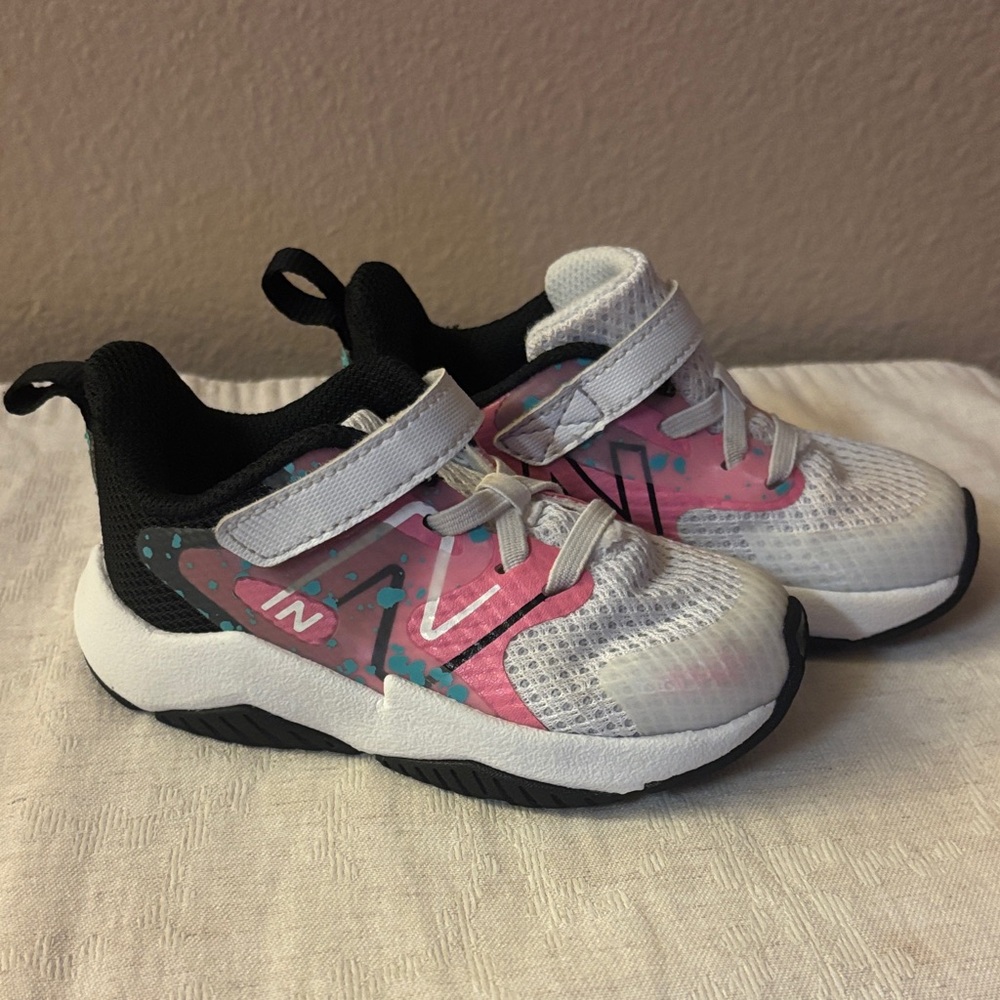 Toddler New Balance Pink and Black Athletic Shoes